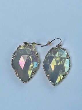 Kendra Scott Iridescent Crystal Teardrop Dangle Earrings